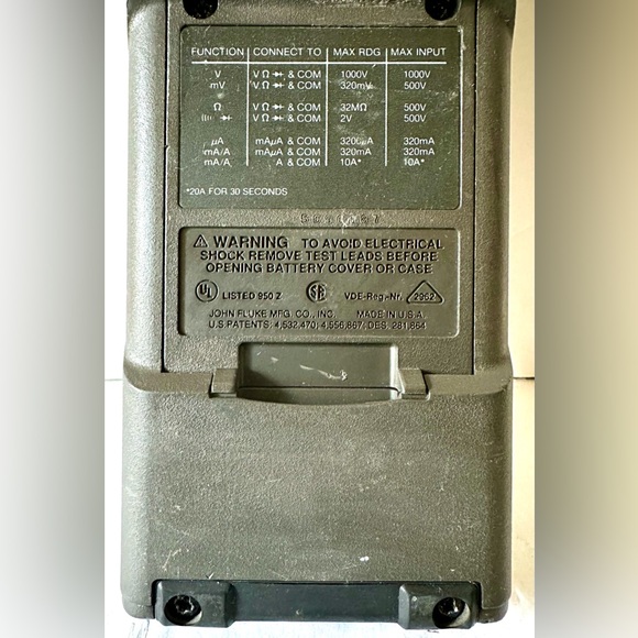 Vintage Fluke 27 Portable Handheld Digital Analog Pocket Size Rugged Multimeter - Picture 9 of 15